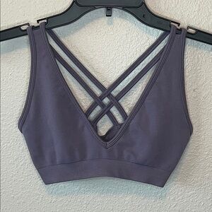 Alphalete Cross Back Sports Bra Lavender Size XS